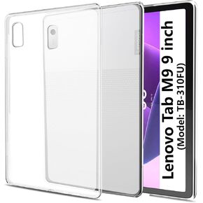easyBee Case Compatible with Lenovo Tab M9 9 inch, Ultra Thin Silicone Shockproof Back Shell HD Transparent TPU Protective Cover - Clear Transparent
