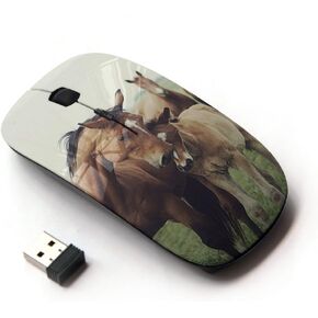 [ Optical 2.4G Wireless Mouse ] Horse Cub Nature Foal Animal Summer