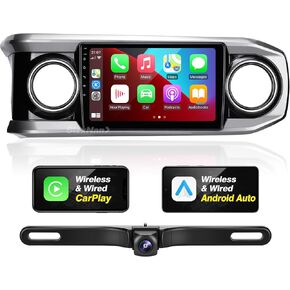 for Toyota Tacoma 2016-2020 upgrade Android Radio Compatible with Wireless Carplay Android Auto,Car Stereo Bluetooth Navigation GPS WIFI Multimedia Player 8Core 1280X720 TouchScreen Head Unit in Kuwait