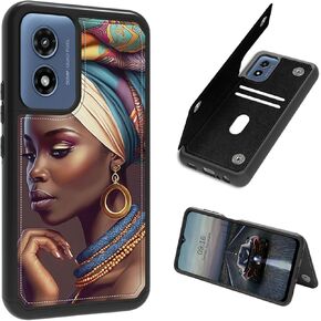 Turtle Wallet Case for Moto G Stylus 5G 2024,for Motorola G Stylus 5G 2024 Case PU Leather Stand Kickstand Shockproof Wallet Cover with Card Holder & RFID Protection for Women Men
