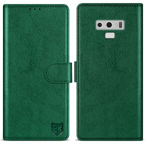 ZZXX for Samsung Galaxy Note 9 Wallet Case with [RFID Blocking] Card Slot Kickstand Magnetic Closure Leather Flip Fold Protective Phone Case for Samsung Galaxy Note 9 Case Wallet(Black-6.4 inch)