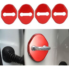 TOMALL 4pcs Car Door Lock Latches Cover Protector Compatible with Mazda 3 6 Miata CX-3 CX-5 CX-9 CX-30 MX-5 Atenza Accessories Stainless Steel Car Door Lock Sports Style Decorations (Carbon Fiber)