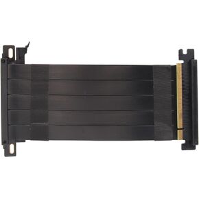 Acogedor PCIe 4.0 X16 Riser Cable, GPU Extension Cable with High Speed, Flexible Double Sided, 180 Degree Shielded, for RTX 4090 RX 7900 XT RX 7000 (Black)