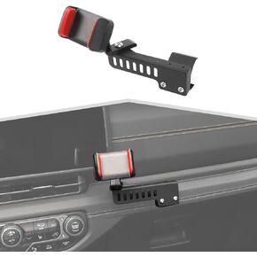 حامل هاتف مساعد الطيار، ملحقات داخلية لتثبيت الهاتف الخلوي متوافقة مع Jeep Wrangler JL JLU & Gladiator JT 2024 in Kuwait