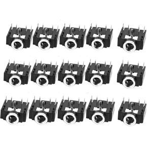 15pcs PJ-307 3.5mm Stereo Jack Socket 5 Pin PCB Mount Female Audio Headphone Socket Connector