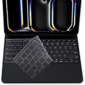 غطاء لوحة المفاتيح لجهاز iPad Pro 13 بوصة M4 Chip (A2925/A2926) مع لوحة مفاتيح سحرية، أحدث غطاء حماية للوحة المفاتيح iPad Pro 13 M4 2024، ملحقات iPad Pro 13 M4 2024، TPU in Kuwait