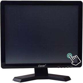 Touchscreen Monitor, 17 inch LED TFT Touch Screen for POS System, 1280x1024 Resolution VGA Monitor Touchscreen for PC POS Cashier Retail Restaurant Bar Coffee Store Menu Order Point of Sale