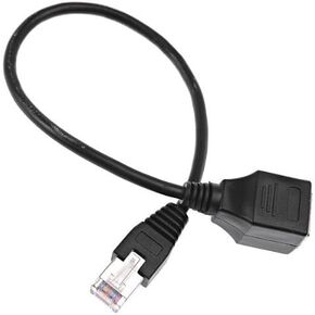 30cm RJ45 Male to Female Ethernet Extension Cable for Local Area Network LAN