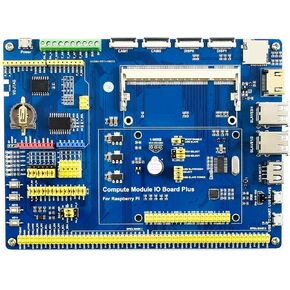 Waveshare Compute Module IO Board Plus Development Composite Breakout Board for Developing with Raspberry Pi CM4S/CM3 CM3L Various Common Use Components