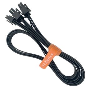 12VHPWR Cable for EVGA Seasonic PSUs, 16 Pin(12+4) to 2X 8 Pin PCIe 5.0 Gen5 GPU Cable Compatible with GPU 3090Ti RTX 4080 4090 25.2-inch(64cm) Black