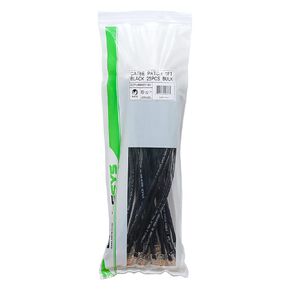 CAT6 Ethernet Patch Cord Bootless, RJ45, Stranded, 550 MHz, UTP, Pure Bare Copper Wire, 24 AWG, LAN Network Patch Cable, Black, 1 FT, 25-Pack
