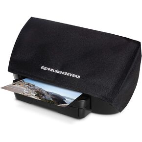 Printer Dust Cover & Protector for HP Envy 7640 / 7644 / 7645 / 7655 / 7822 / 7855 / 7658 / 7864 [Antistatic, Water Resistant, Heavy Duty Fabric, Black]
