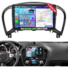 Android 13 Car Stereo for Nissan Juke 2011-2016 with Wireless Apple Carplay Android Auto,9 inch HD Touchscreen Car Radio with WiFi,GPS Navigation,Bluetooth,FM/RDS,SWC,Dual USB,HiFi+AHD Rear Camera