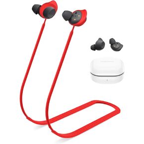 for Galaxy Buds FE Strap, Soft Silicone Special Anti-Skid Design Sports Anti Lost Headphones Lanyard Accessories ONLY Compatible with Samsung Galaxy Buds FE Earbuds Neck Rope Cord(Black)