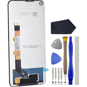 Full LCD Digitizer Touch Screen Assembly Replacement for Xiaomi Redmi Note 9 5G Note 9T M2007J22C Black Including Tool Kit