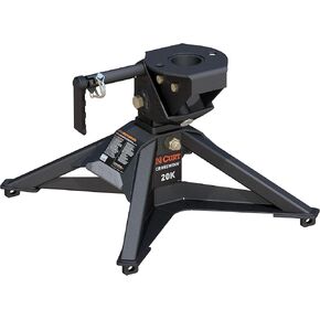 CURT 16602 CrossWing Lightweight 5th Wheel Hitch with 2-5/16" Gooseneck Adapter, 20,000 lbs