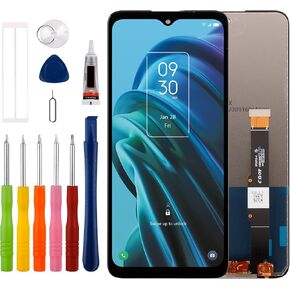 [New] Duotipa LCD Display Screen Digitizer Assembly Replacement for TCL 30V 30 V 5G T781S 6.67" with Technical Repair Tools Kit-Black.