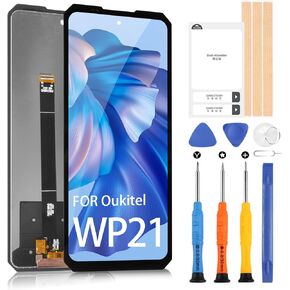 Screen Replacement for Oukitel WP21 LCD Display Screen Touch Digitizer Assembly with Repair Tools(Black)
