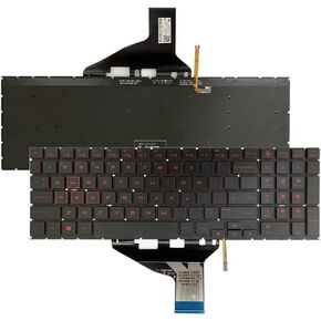 GinTai Keyboard Backlit US for HP Omen 15-DC 15-DH 15-DC1018ca 15-DC1008ca DC-0108TX 15-dc0087nr 15-dc0010nr 15-dc0053nr 15-dc0020nr 15-DH002NR 15-DH001 15-DH0161TX TPN-Q211