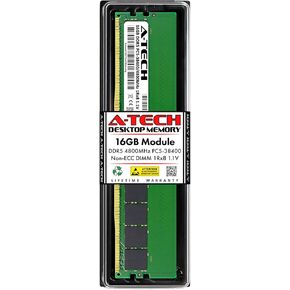 A-Tech 16GB RAM Replacement for CT16G48C40U5 | DDR5 4800MHz PC5-38400 CL40 UDIMM 1Rx8 1.1V Non-ECC DIMM 288-Pin Desktop Memory Module