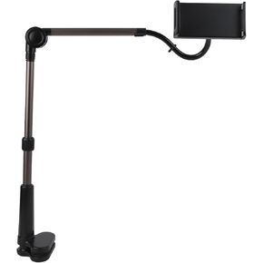 Topyond Tablet Clamp Holder Ipad Holder for Bed or Table Desk Mount Stable Flexible 360 Degree Rotation Universal Phone Clamp Bracket