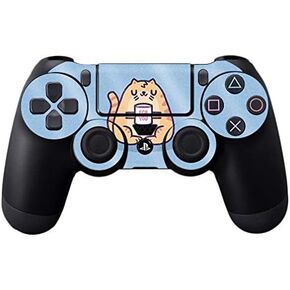 MightySkins Glossy Glitter Skin for Sony PS4 Controller - F You Cat | Protective, Durable High-Gloss Glitter Finish | Easy to Apply, Remove, and Change Styles | Made in The USA
