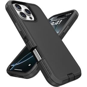 Jelanry Case for iPhone 16 Pro Max 5G 6.9-inch, Heavy Duty Rugged & Dual-Layer Shockproof Dropproof Protection with Port Anti dust Scratch Back Cover Matte Armor Phone Case for iPhone 16 Pro Max, Pink