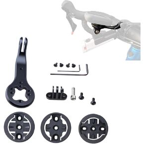 Bike GPS Computer Mount Compatible with Garmin/Mage ne/Wa hoo/Bry ton/IGPS Adapters Compatible with Bontrager Blendr Integrated Bracket with Go Pro/Headlight Mount