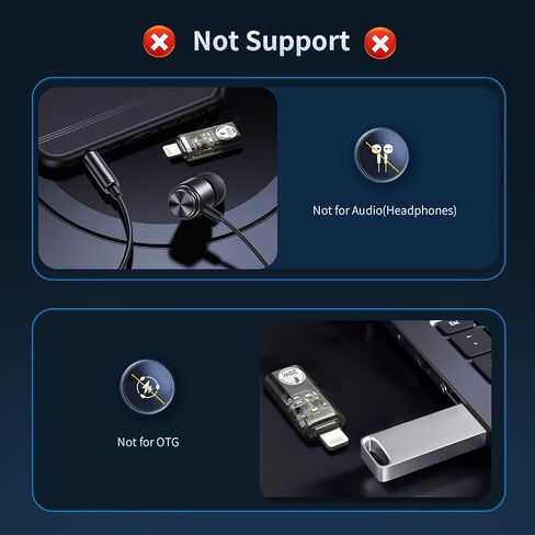 TiMOVO Adapter for Lightning to USB C Adapter, 2 Pack Adapter for Lightning Male to USB C Female Fast Charge Data Transfer for iPhone 14/13/12/11 Pro Max/iPad/iPod/AirPods, Not for Audio/OTG in Saudi Arabia