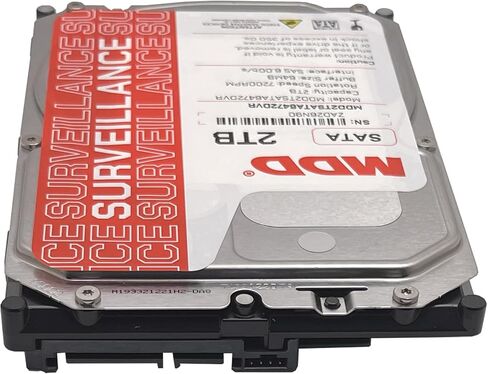 MDD 2 تيرابايت 64 ميجابايت كاش 7200 دورة في الدقيقة SATA 6.0 جيجابايت/ثانية 3.5 بوصة محرك الأقراص الصلبة للمراقبة الداخلية - MDD2TSATA6472DVR (متجدد) in Kuwait