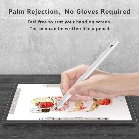 قلم ستايلس لجهاز iPad (2018-2022) مع خاصية رفض راحة اليد، قلم XIRON Active متوافق مع Apple iPad Pro 11/12.9 بوصة، iPad 10th/9th/8th/7th/6th Gen، iPad Air 5th/4th/3rd Gen، iPad Mini 6 /5 الجنرال in Kuwait