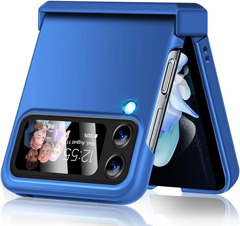 Migexxkj for Samsung Galaxy Z Flip 3 Case with Hinge Protection,Full Body Protective Cover Hard PC Ultra Slim Anti-Scratch Shockproof Lightweight Phone Case for Samsung Galaxy Z Flip 3 5G (Black) in Saudi Arabia