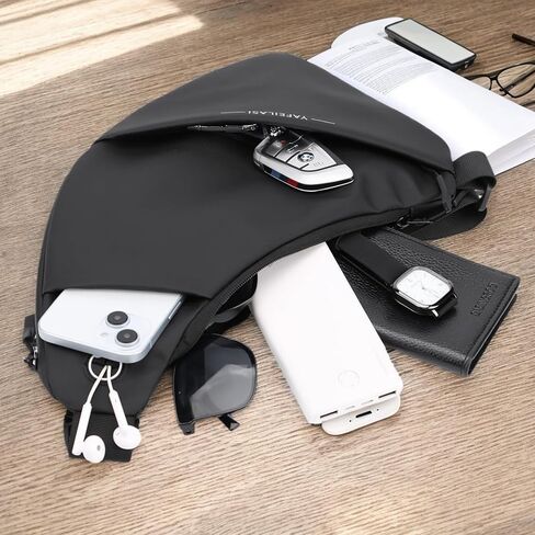 PEAKINGTECH Sling Bag Small Crossbody Backpack: Anti Theft Travel Bag Front Back in Saudi Arabia