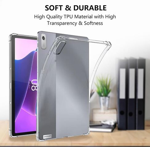 easyBee Case Compatible with Lenovo Tab M9 9 inch, Ultra Thin Silicone Shockproof Back Shell HD Transparent TPU Protective Cover - Clear Transparent in Kuwait