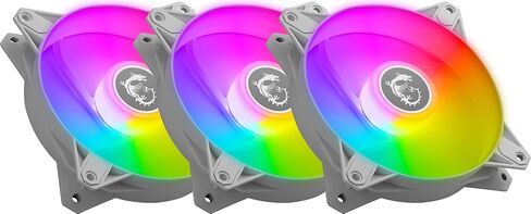 مراوح MSI MPG F120 ARGB-3B - 1200 دورة في الدقيقة، 120 مم، مضادة للاهتزاز ARGB in Kuwait
