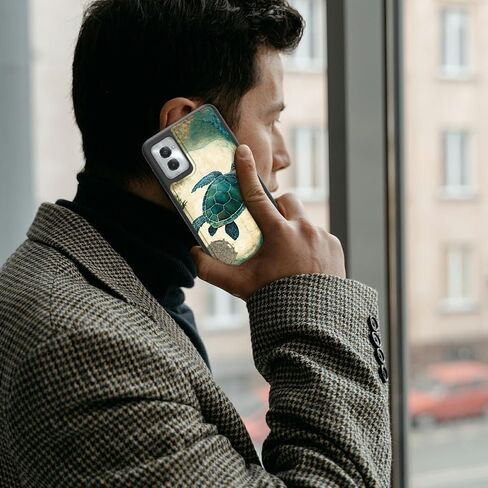 حافظة محفظة سلحفاة لهاتف Moto G Stylus 5G 2024، لهاتف Motorola G Stylus 5G 2024 حافظة من جلد البولي يوريثان بمسند وغطاء محفظة مقاوم للصدمات مع حامل بطاقة وحماية RFID للنساء والرجال in Kuwait