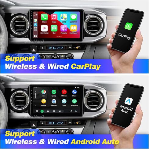 for Toyota Tacoma 2016-2020 upgrade Android Radio Compatible with Wireless Carplay Android Auto,Car Stereo Bluetooth Navigation GPS WIFI Multimedia Player 8Core 1280X720 TouchScreen Head Unit in Kuwait