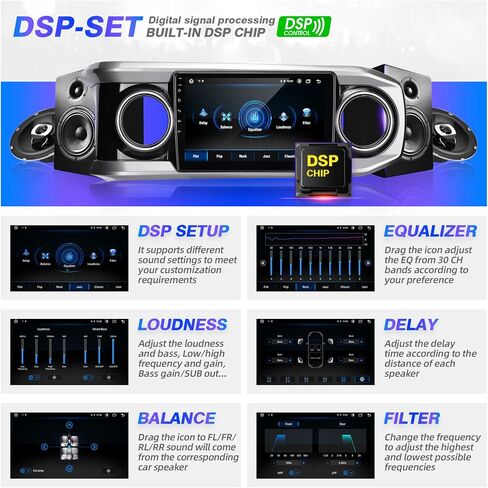 for Toyota Tacoma 2016-2020 upgrade Android Radio Compatible with Wireless Carplay Android Auto,Car Stereo Bluetooth Navigation GPS WIFI Multimedia Player 8Core 1280X720 TouchScreen Head Unit in Kuwait