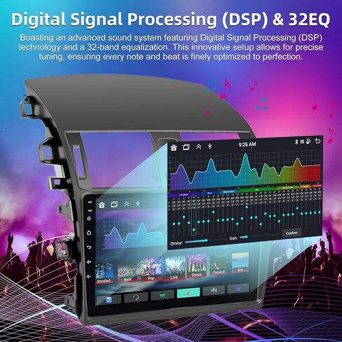 راديو السيارة 8 Core 4+64G EKAT Android لسيارة Toyota Corolla 2009-2013 - Carplay اللاسلكي وAndroid Auto شاشة لمس IPS 9 بوصة مع DSP/GPS/WiFi + كاميرا احتياطية وميكروفون in Saudi Arabia
