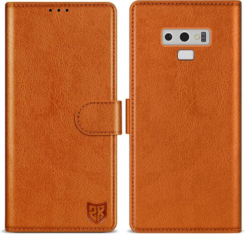 ZZXX for Samsung Galaxy Note 9 Wallet Case with [RFID Blocking] Card Slot Kickstand Magnetic Closure Leather Flip Fold Protective Phone Case for Samsung Galaxy Note 9 Case Wallet(Black-6.4 inch) in Saudi Arabia