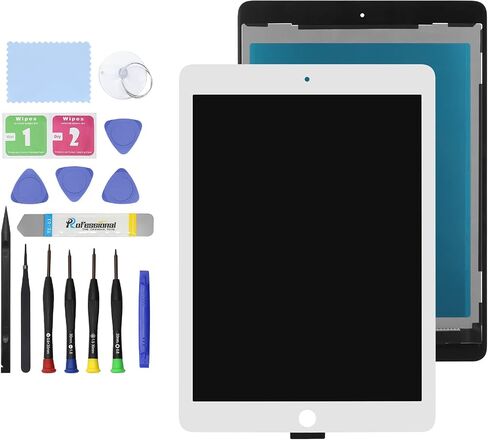 GBOLE 10.5" for iPad Air 3 (3rd Gen) 2019, A2152 A2123 A2153 A2154 LCD Display Screen Replacement Glass Touch Digitizer Premium Kit with Tools - White in Kuwait