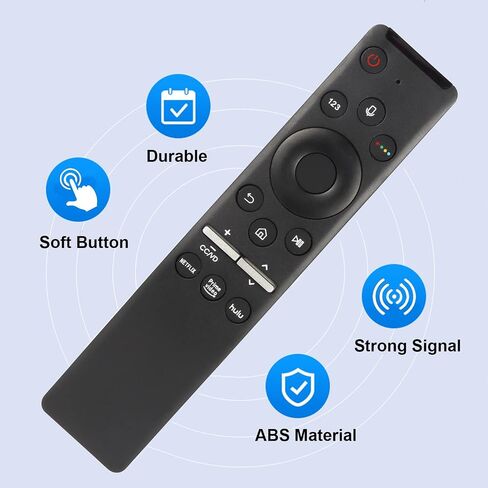 جهاز تحكم عن بعد جديد BN59-01312G لجهاز Samsung QLED 8K UHD TV UN49RU8000 UN55RU8000 UN65RU8000 UN75RU8000 UN82RU8000 UN85RU8000 وحدة تحكم بديلة مع مفاتيح NETELIX PrimeVideo Hulu in Saudi Arabia