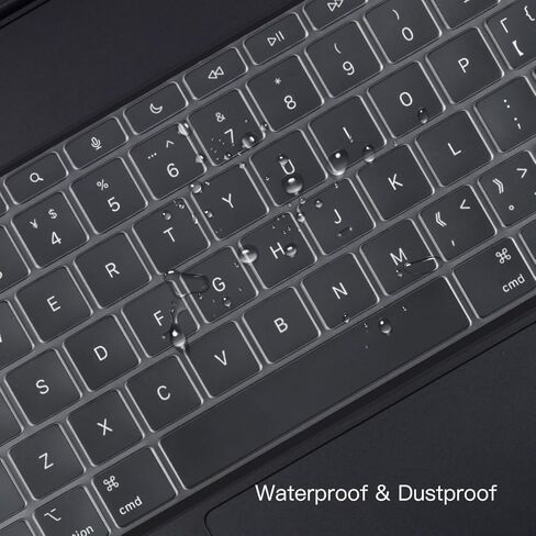 غطاء لوحة المفاتيح لجهاز iPad Pro 13 بوصة M4 Chip (A2925/A2926) مع لوحة مفاتيح سحرية، أحدث غطاء حماية للوحة المفاتيح iPad Pro 13 M4 2024، ملحقات iPad Pro 13 M4 2024، TPU in Kuwait