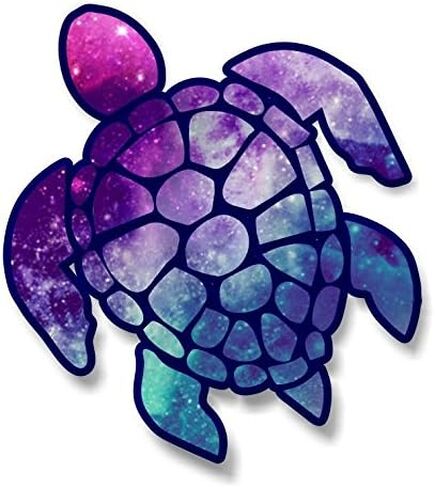 3 inch Sea Turtle Sticker for Laptops CupsTumblers Cars and Trucks Any Smooth Surface (Starry Sky) in Saudi Arabia