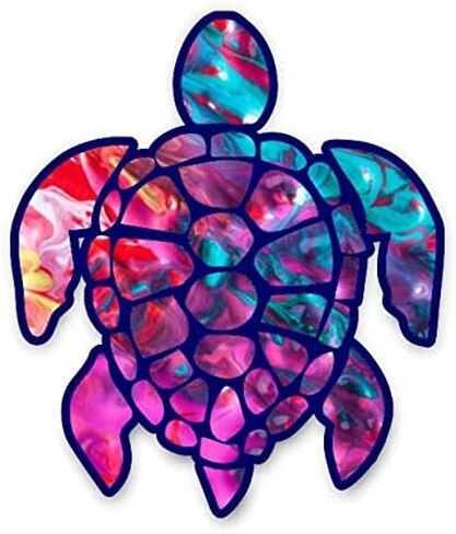 3 inch Sea Turtle Sticker for Laptops CupsTumblers Cars and Trucks Any Smooth Surface (Starry Sky) in Saudi Arabia