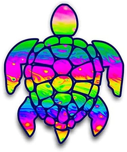 3 inch Sea Turtle Sticker for Laptops CupsTumblers Cars and Trucks Any Smooth Surface (Starry Sky) in Saudi Arabia