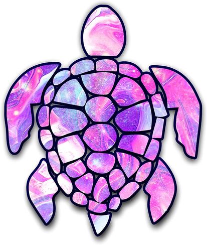 3 inch Sea Turtle Sticker for Laptops CupsTumblers Cars and Trucks Any Smooth Surface (Starry Sky) in Saudi Arabia