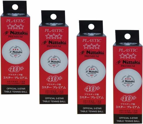 NITTAKU 3-Star Premium 40+ Table Tennis Balls (3 Balls) in Kuwait