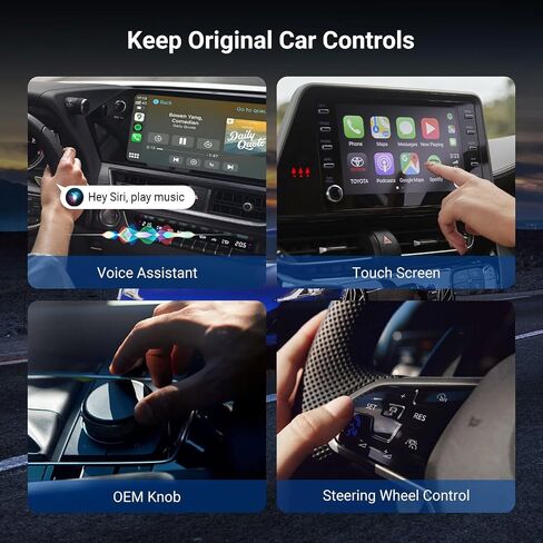 صندوق Carplay Ai، محول Play2video-Pro اللاسلكي Carplay/Android Auto 3 في 1، Magic Box Carplay مع YouTube، IPTV، Spotify، YouTube Music، Ai Carplay Box لنظام iOS 10+ وAndroid 11+ (أخضر) in Kuwait