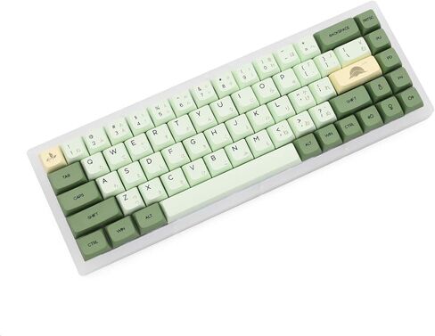XDA V2 Matcha Green Tea Dye Sub Keycap Set Thick PBT for Keyboard gh60 Poker 87 tkl 104 ansi xd64 bm60 xd68 xd84 xd96 Janpanese (Matcha Set JAN x1) in Saudi Arabia